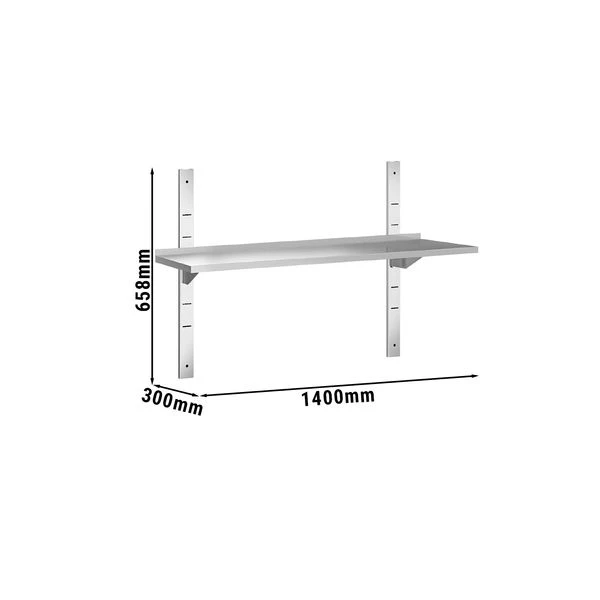 Wandborde PREMIUM - 1400x300mm - Mit 1 Etage 3 Wandborde PREMIUM - 1400x300mm - Mit 1 Etage