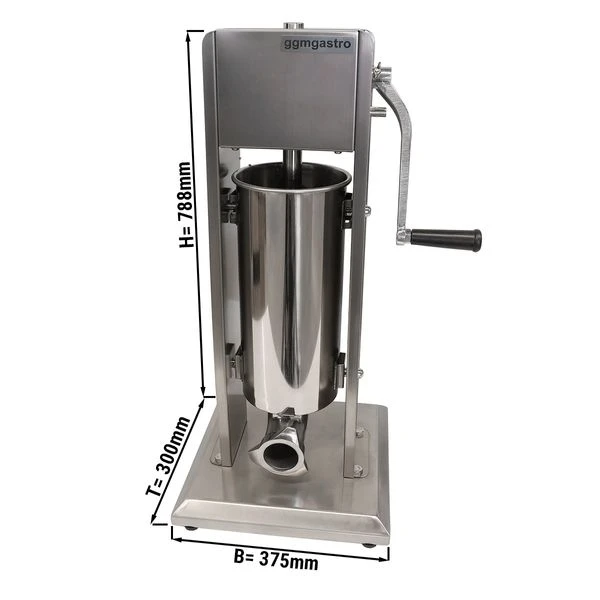 Manueller Wurstfüller - 7 Liter - Edelstahl 3 Manueller Wurstfüller - 7 Liter - Edelstahl
