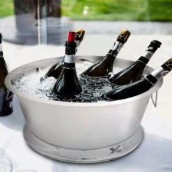 Weinkühler - Ø 550mm - Silber -Küchenzubehör Laden WKBPE55W room in use 4973