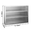Edelstahl Wandhängeschrank PREMIUM - 1000x400mm - Ohne Schiebetür - 1000mm Hoch 2 Edelstahl Wandhängeschrank PREMIUM - 1000x400mm - Ohne Schiebetür - 1000mm Hoch -Küchenzubehör Laden WOK1010 0 8e94