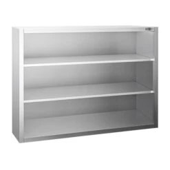 Edelstahl Wandhängeschrank PREMIUM - 1000x400mm - Ohne Schiebetür - 1000mm Hoch -Küchenzubehör Laden WOK1010 1 b2ef
