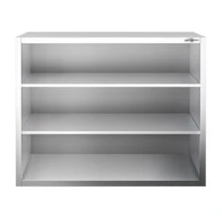 Edelstahl Wandhängeschrank PREMIUM - 1000x400mm - Ohne Schiebetür - 1000mm Hoch -Küchenzubehör Laden WOK1010 3 0c1f
