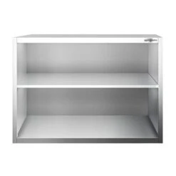 Edelstahl Wandhängeschrank PREMIUM - 1000x400mm - Ohne Schiebetür - 800mm Hoch -Küchenzubehör Laden WOK108 3 d6a4