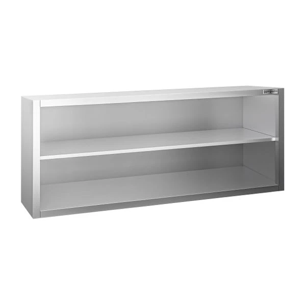 Edelstahl Wandhängeschrank PREMIUM - 1600x400mm - Ohne Schiebetür - 650mm Hoch 4 Edelstahl Wandhängeschrank PREMIUM - 1600x400mm - Ohne Schiebetür - 650mm Hoch – Bild 2