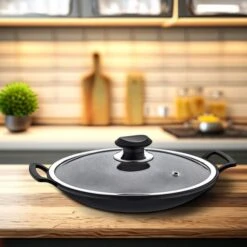 Wok Ø 300 Mm Antihaft Mit Glasdeckel -Küchenzubehör Laden WOM mage 1 7505