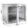 Edelstahl Wandhängeschrank - 800x400mm - Mit Glasflügeltür - 650mm Hoch -Küchenzubehör Laden WSI84 0 fef9