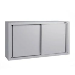 Edelstahl Wandhängeschrank ECO - 1200x400mm - Mit Schiebetür - 650mm Hoch -Küchenzubehör Laden WSK124 ECO 1 974f