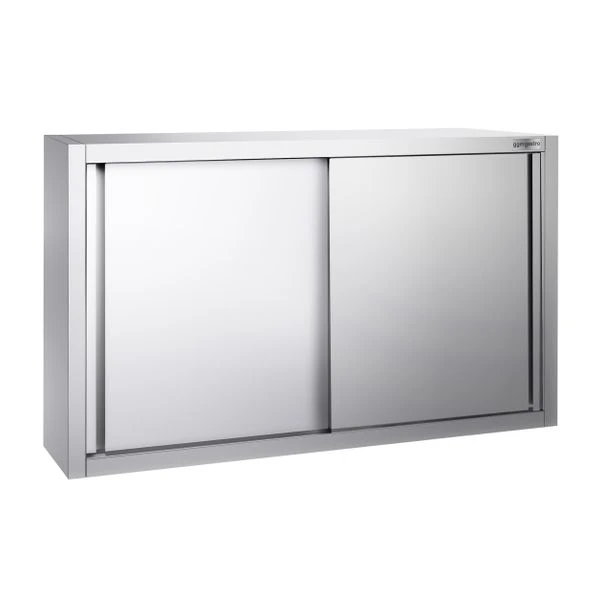 Edelstahl Wandhängeschrank PREMIUM - 1200x400mm - Mit Schiebetür - 800mm Hoch 4 Edelstahl Wandhängeschrank PREMIUM - 1200x400mm - Mit Schiebetür - 800mm Hoch – Bild 2