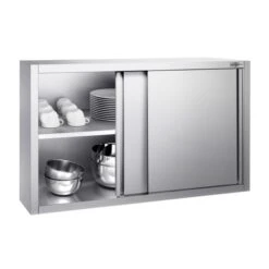 Edelstahl Wandhängeschrank PREMIUM - 1200x400mm - Mit Schiebetür - 800mm Hoch 10 Edelstahl Wandhängeschrank PREMIUM - 1200x400mm - Mit Schiebetür - 800mm Hoch -Küchenzubehör Laden WSK128 2 2ad3