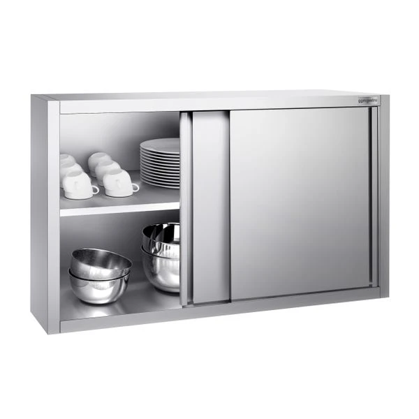 Edelstahl Wandhängeschrank PREMIUM - 1200x400mm - Mit Schiebetür - 800mm Hoch 5 Edelstahl Wandhängeschrank PREMIUM - 1200x400mm - Mit Schiebetür - 800mm Hoch – Bild 3
