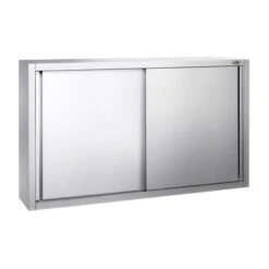 Edelstahl Wandhängeschrank PREMIUM - 1400x400mm - Mit Schiebetür - 1000mm Hoch -Küchenzubehör Laden WSK1410 1 6ec7