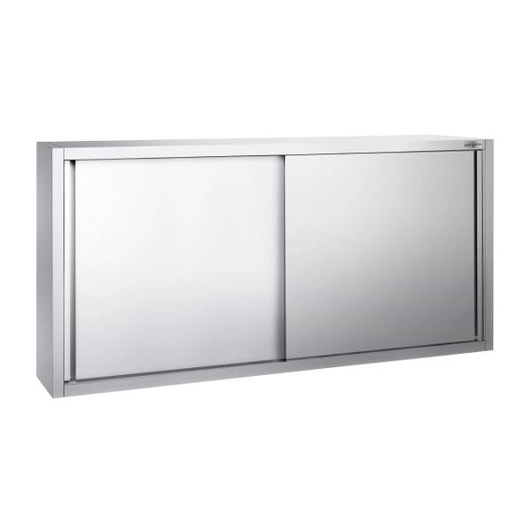 Edelstahl Wandhängeschrank PREMIUM - 2000x400mm - Mit Schiebetür - 1000mm Hoch 4 Edelstahl Wandhängeschrank PREMIUM - 2000x400mm - Mit Schiebetür - 1000mm Hoch – Bild 2