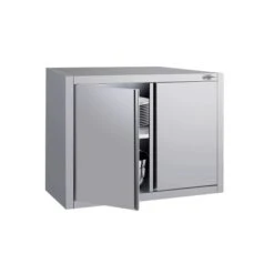 Edelstahl Wandhängeschrank ECO - 800x400mm - Mit Flügeltür - 650mm Hoch -Küchenzubehör Laden WSK84 ECO 2 ba6d