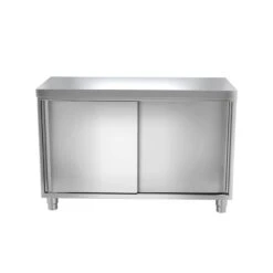 Edelstahl Arbeitsschrank PREMIUM - 1000x600mm - Mit Schiebetür Ohne Aufkantung -Küchenzubehör Laden ask107 a94f 1