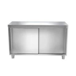 Edelstahl Arbeitsschrank PREMIUM - 1200x700mm - Mit Schiebetür Ohne Aufkantung -Küchenzubehör Laden ask126 6bb9