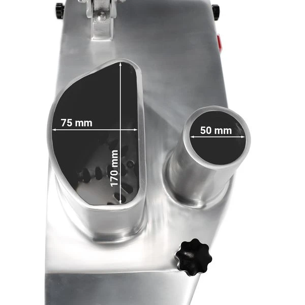 Elektrischer Gemüseschneider- 550 Watt - Rot - Inkl. 5 Schneidescheiben 12 Elektrischer Gemüseschneider- 550 Watt - Rot - Inkl. 5 Schneidescheiben – Bild 10