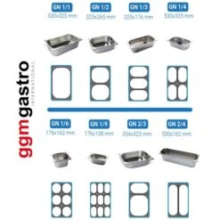 GN Behälter Gelocht 2/1 - Tiefe 65 Mm -Küchenzubehör Laden gn behaelter neu c478 5